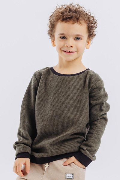 Breeze Girls & Boys Boy Sweatshirt Basic 2-5 Years, Khaki Green