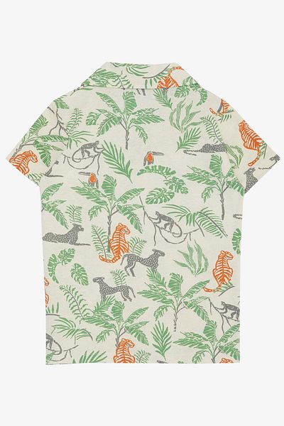 Jack Lions Tricou Jack LIONS pentru băieți cu model de animale cu temă de pădure 5-14 ani, ecru