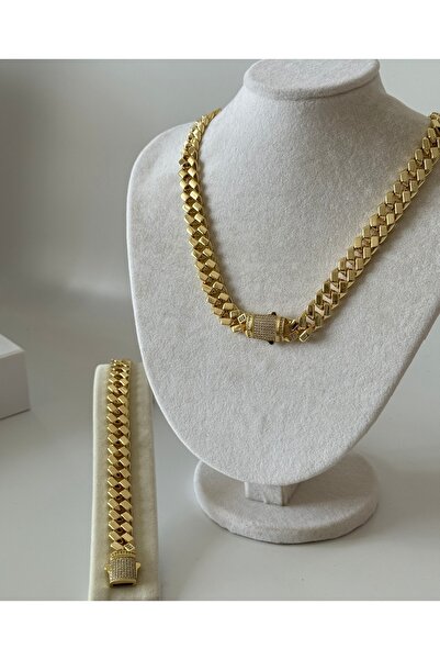 Chiaro Accessory Çelik Monaco gurmet kolye&bileklik set