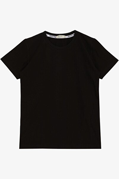 Breeze T-Shirt για αγόρι Basic 4-14 ετών, Μαύρο