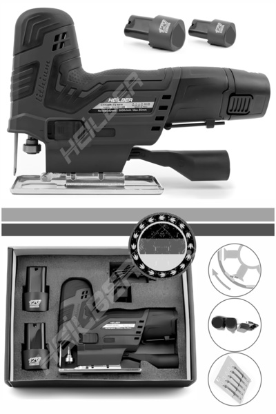 HEİLBER ALMAN V998 15AHm BLACK ÇİFT AKÜLÜ KOLAY KAVRAMA YENİ NESİL KÖMÜRSÜZ A...