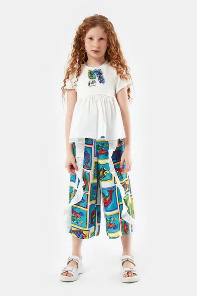 Lia Lea بلوزة بيضاء للفتيات من متجر بي جي 23ss0l03667