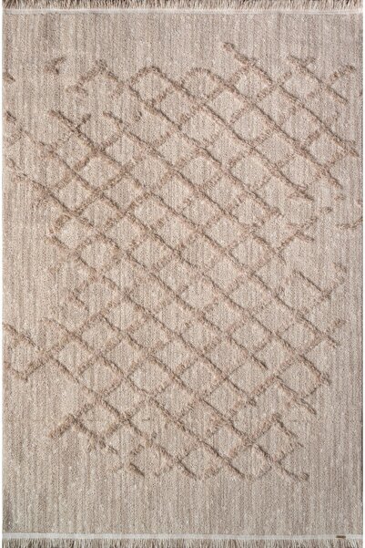 Saray Halı Alvorada Av03a Yün Görünümlü Pes Salon,oda Halısı