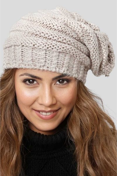 Uniquetrenders Women's Winter Neck Collar Featured Knitwear Knitted Beanie