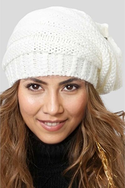 Trenderrs Women's Winter Neck Collar Featured Knitwear Knitted Beanie