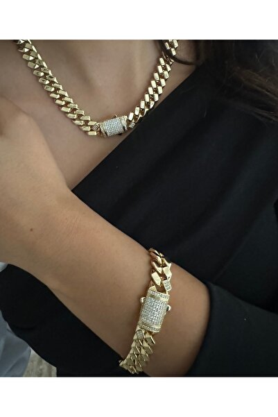 Chiaro Accessory Çelik Monaco gurmet kolye&bileklik set