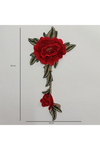 AĞIRSOY 8 бродерии с червени рози