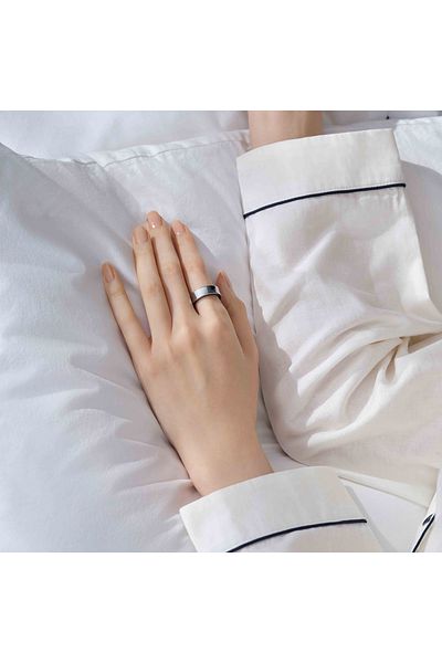 Samsung Galaxy Ring Fitness Monitor Sleep Tracker AI Smart Ring Size 12 - Titanium Silver