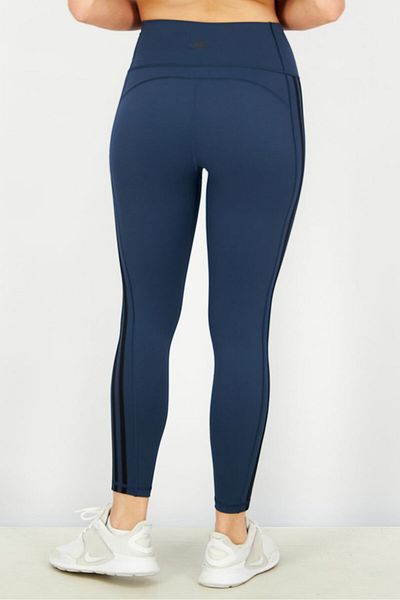 adidas Women 3 Stripes Pull On Tights, Navy