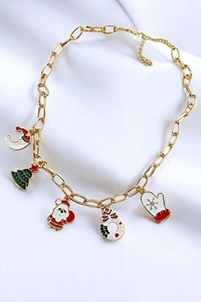 PETEK AKSESUAR Yılbaşı Noel Temalı Kolye