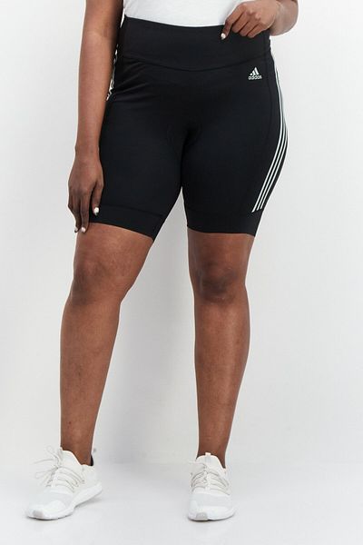 adidas Women Plus Size Brand Logo Training Shorts, Black Combo