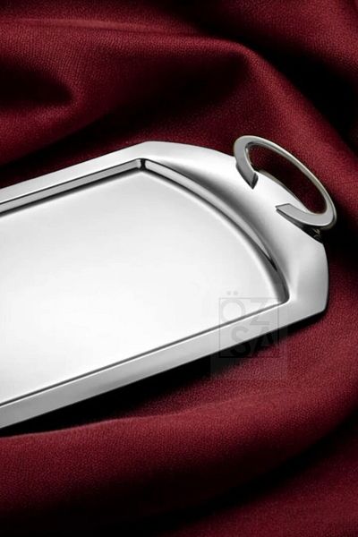 ÖzSa Home Tiamo Amor Premium - 18/10 Stainless Steel with Handles Promise Engagement Service and Tea Tray