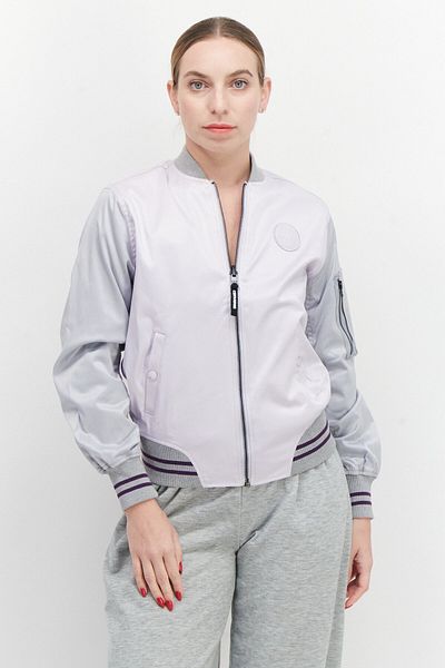 converse Women Sportswear Fit Long Sleeves Outdoor Jacket, Lavender