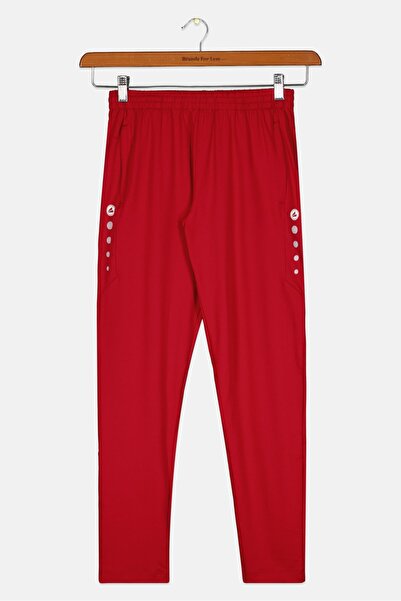 JAKO Kids Girl Sportswear Fit Brand Logo Track Pant, Red