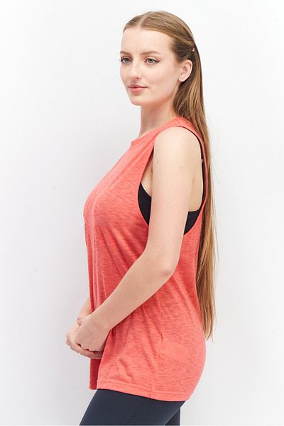 adidas Women Sportswear Ft Sleeveless Brand Logo Tank Top, Red