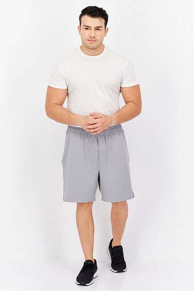 gaiam Men Sportswear Fit Training Shorts, Grey