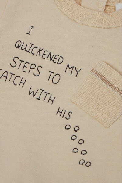 Layette Bg Store Baby Boy Beige Sweatshirt 22Fw0Lt8504