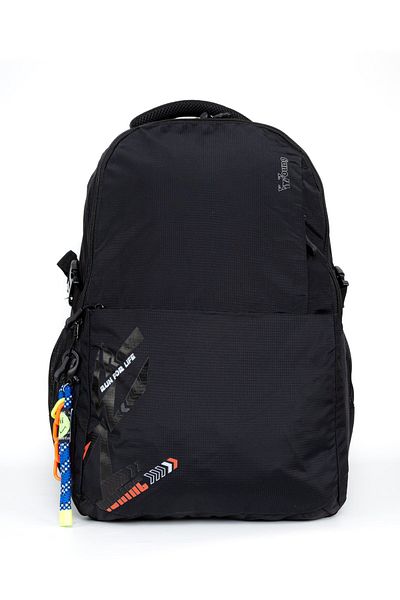 Necati Çanta Black Waterproof School Bag Compatible with 15.6 Inch Laptop