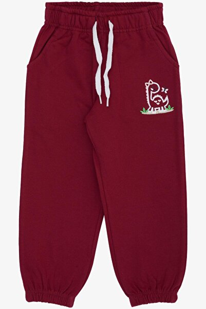 Breeze Kız Çocuk Alt Sevimli Dinozor & Kelebek Nakış Baskılı 1-4 Yaş, Vişne Çürüğü