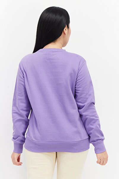 UMBRO Women Sportswear Fit Outdoor Fleece Sweatshirt, Purple