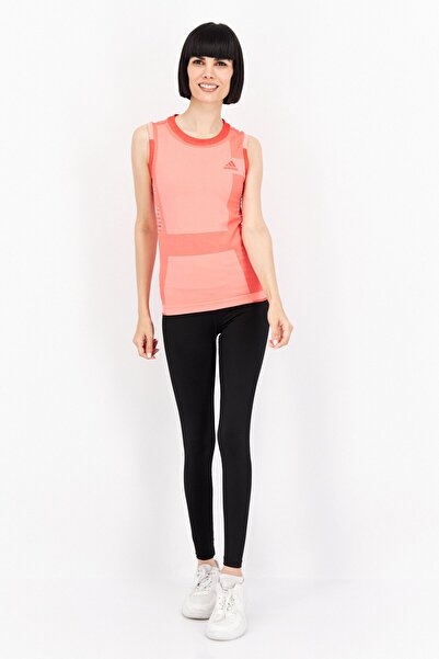 adidas Women Sportswear Fit Eyelet Tennis Tank Top, Scarlet Red