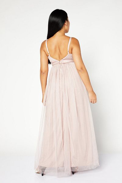 Anaya with love Women Eyelet Maxi Dress, Pink