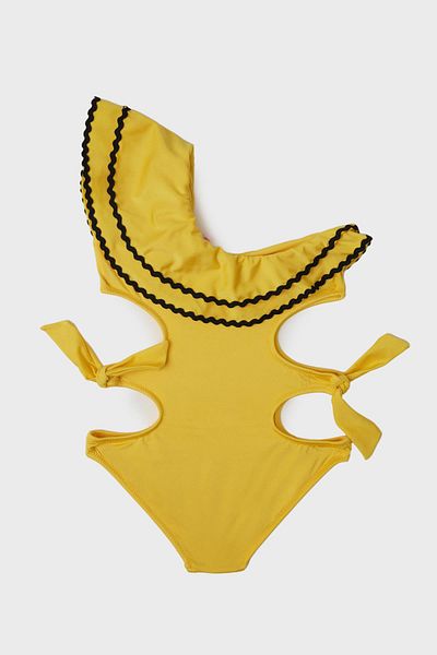 Tyess Bg Store Gelber Badeanzug für Mädchen 23ss0tj4019