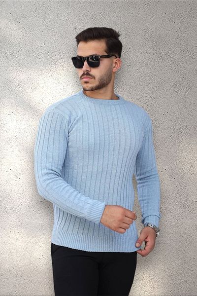 BİRBEYSTORE Pulover Slimfit Tricotaj pentru bărbați