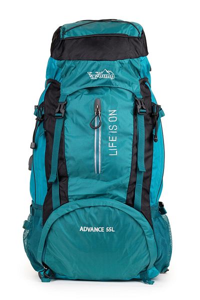 Necati Çanta Rucsac albastru pentru alpinism profesional de 55 litri