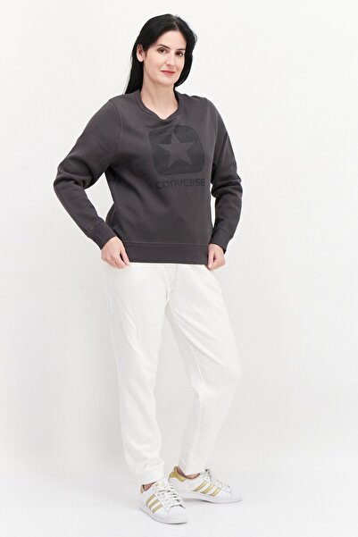Converse Women Sportswear Fit Training Sweatshirt, Dark Grey