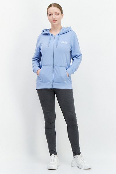 O'Neill Women Hooded Long Sleeve Embroidered Logo Sweatshirt, Light Blue