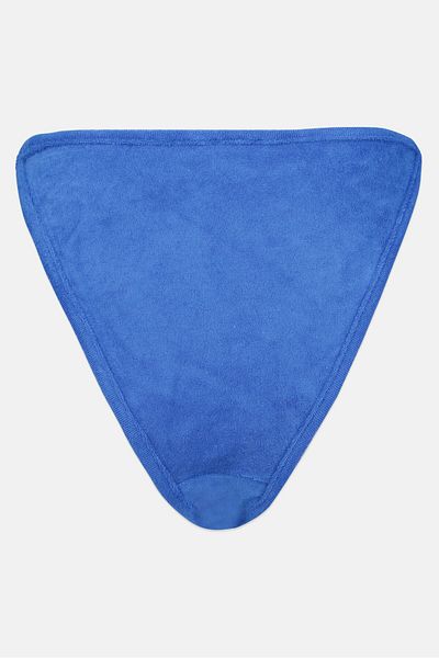 NEW girl ORDER Women Textured Pull On Bikini Bottom, Blue