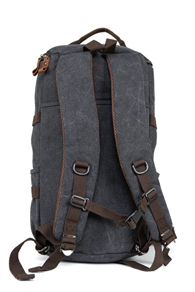 Necati Çanta Sırt Çantası Ve Valiz Çantası : Iki Işlev, Bir Kanvas Kumaş Çanta Siyah