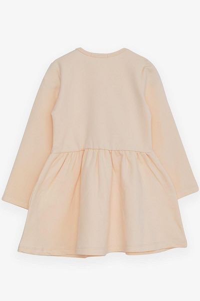 Breeze 1.5-5 Years Old Girl's Embroidered Unicorn Tulle Long Sleeve Dress - Cream