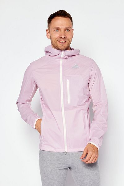adidas Men Sportswear Fit Long Sleeve Hooded Training Jacket, Pink