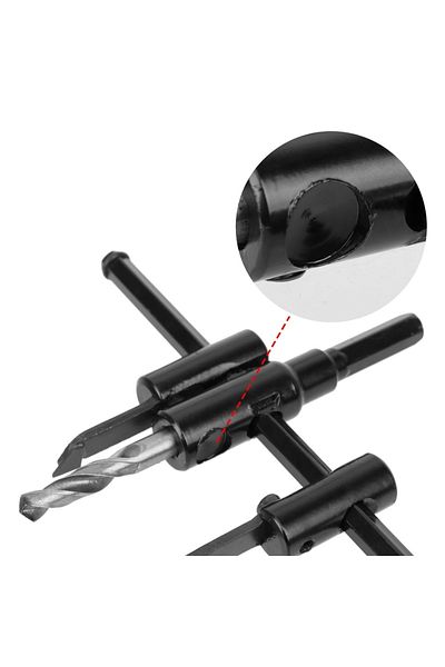 NICEYARD 40-120mm Adjustable Metal Wood Circle Hole Saw Drill Bit Cordless Circle Cutter DIY Tool
