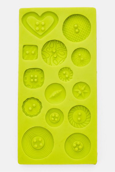iBiLi Silicone Flowers 3D Fondant Mould, Green