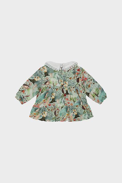 Layette Bg Store Baby Girl Patterned Dress 22Fw0Lt7901