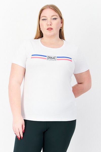 EVERLAST Women Sportswear Fit Training Top, White Combo