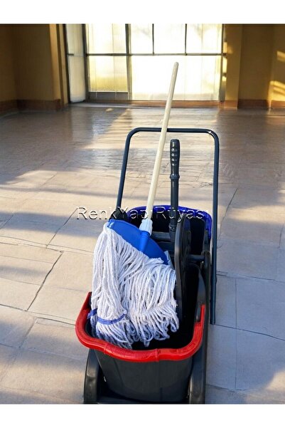 RENK YAPI RÜYASI İŞ YERİ TEMİZLİĞİ İÇİN ENDÜSTRİYEL ÇİFT KOVALI KAT ARABASI GENİŞ MOP GÜRGEN SAP TEMİZLİK SETİ