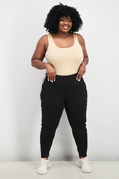 adidas Women Regular Fit 3 Stripe Pants, Black