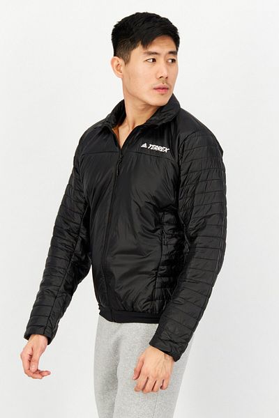 adidas Men Sportswear Fit Long Sleeve Outdoor Jackets, Black