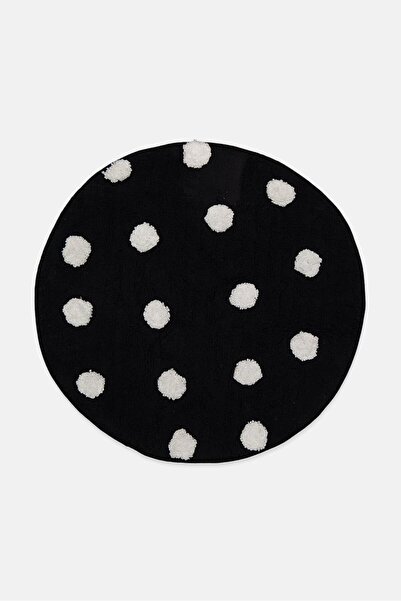 Bcbgeneration سجادة حمام من القطن المبطن باللون الأسود