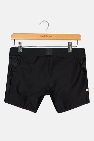 SPEEDO Men Drawstring Graphic Print Swim Trunks, Black