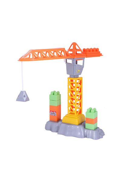 Ogi Mogi Toys مكعبات البناء والرافعة 44 قطعة