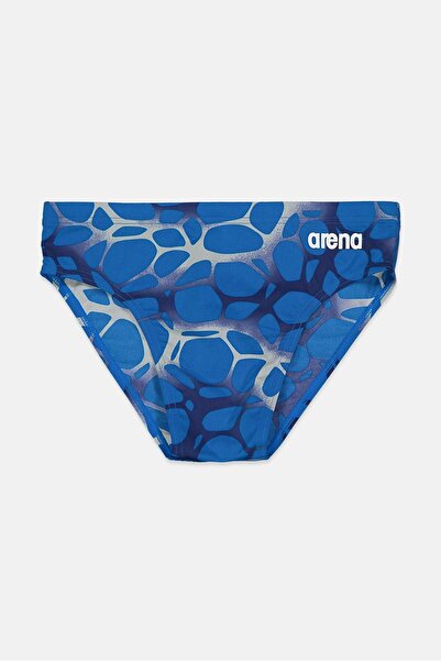 ARENA Men Brand Logo Drawstring Swim Trunks, Blue