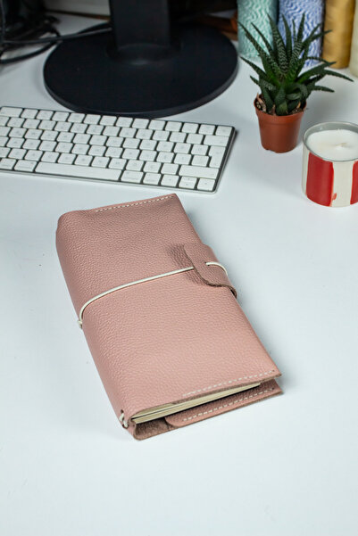 noft Deri Defter Kılıfı - Travel Notebook - Seyahat Defteri - Standart boy (13.7 X 23.5CM)