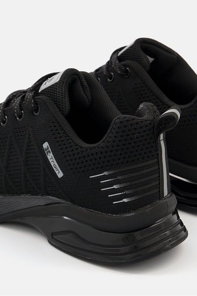 RBX Men Lace Up Running Shoes, Black
