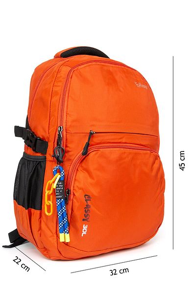 Necati Çanta Orange Waterproof School Case for 15.6 Inch Laptop