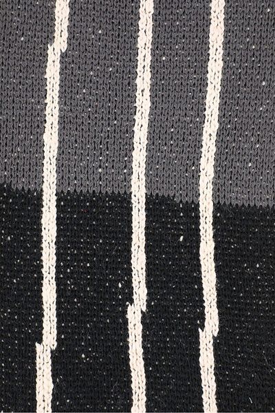 NANETTE LEPORE Cotton Knitted Throw 125 X 150 Cm, Navy Blue